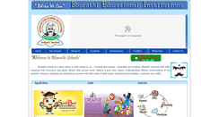 Desktop Screenshot of bharathischool.com