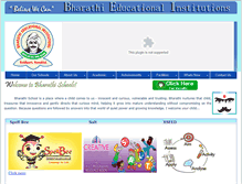 Tablet Screenshot of bharathischool.com